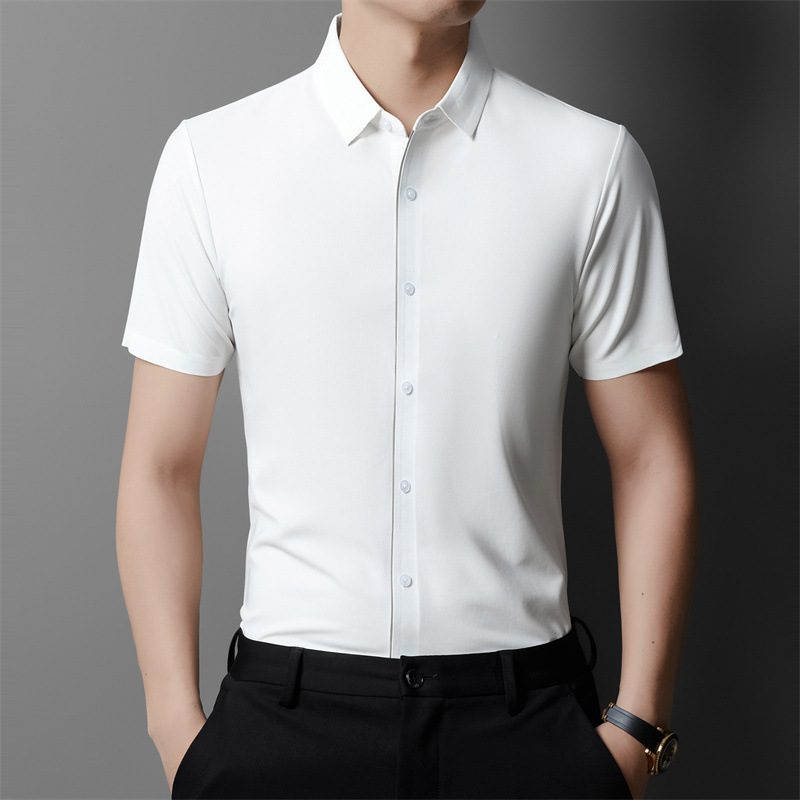 Solid summer thin trend elastic shirt