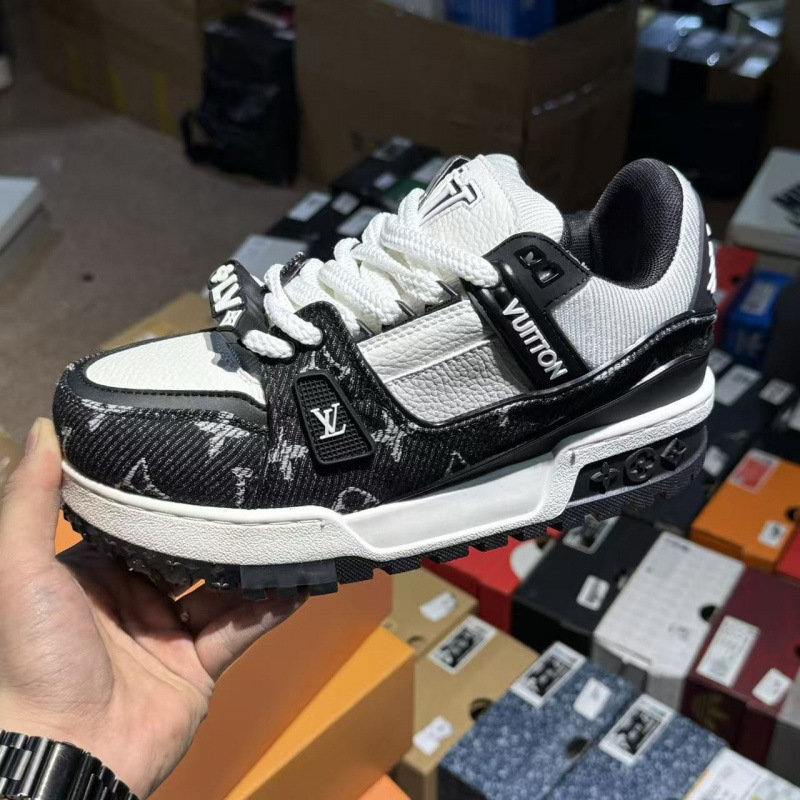Comercio exterior Putian puro cuero original entrenador de burro de goma vacía zapatos de skate gorda para hombres y mujeres de alto lujo zapatos deportivos casuales