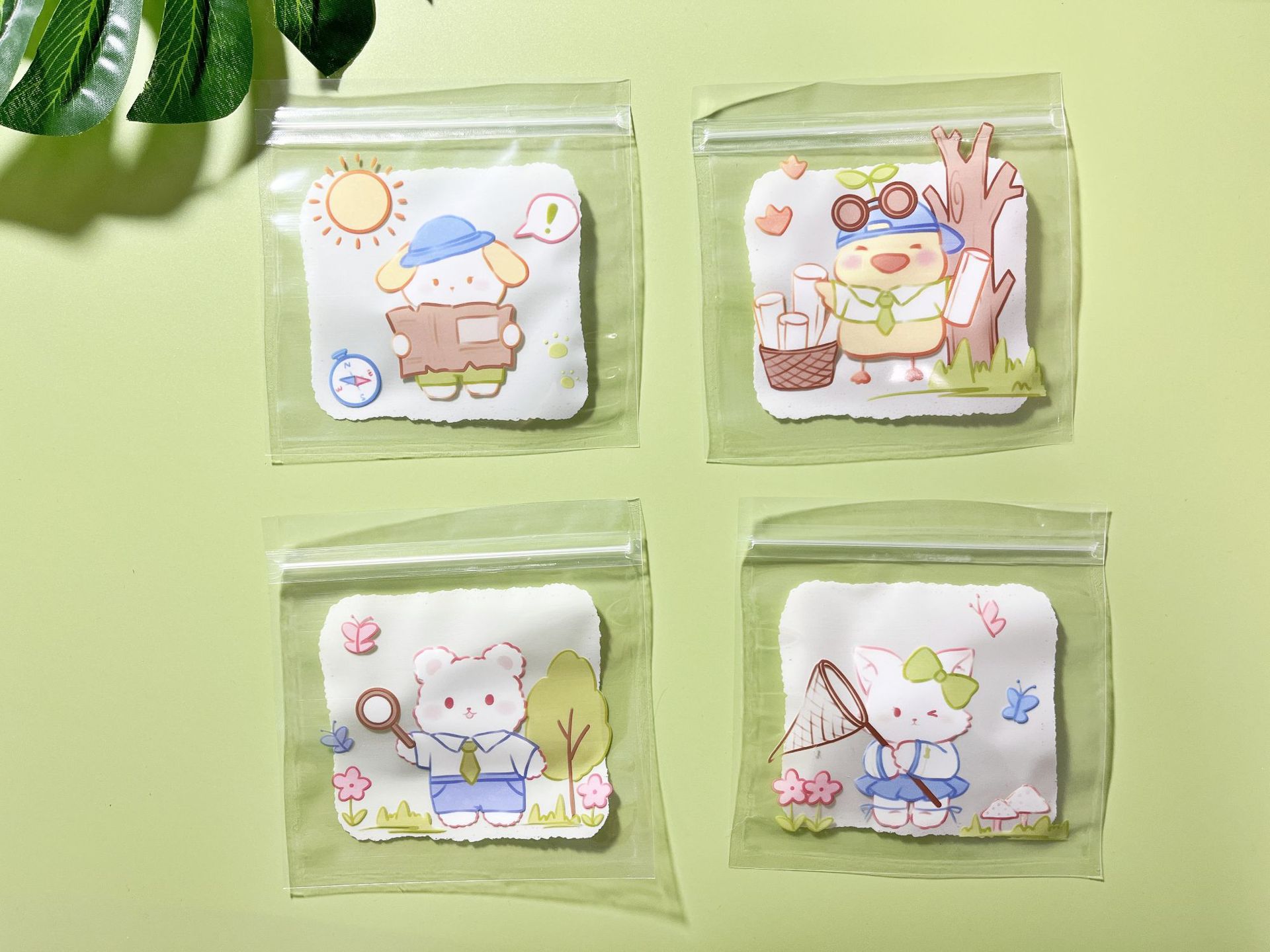 卡通自封袋可爱小熊零食糖果袋塑料袋密封袋食品封口袋坚果包装袋