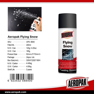 aeropak Brand Party Flying Snow Spray