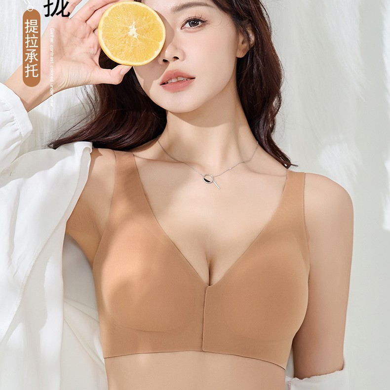 Tipo de hebilla abierta delantera sin anillo de acero para reunir ropa interior cómoda para mujer