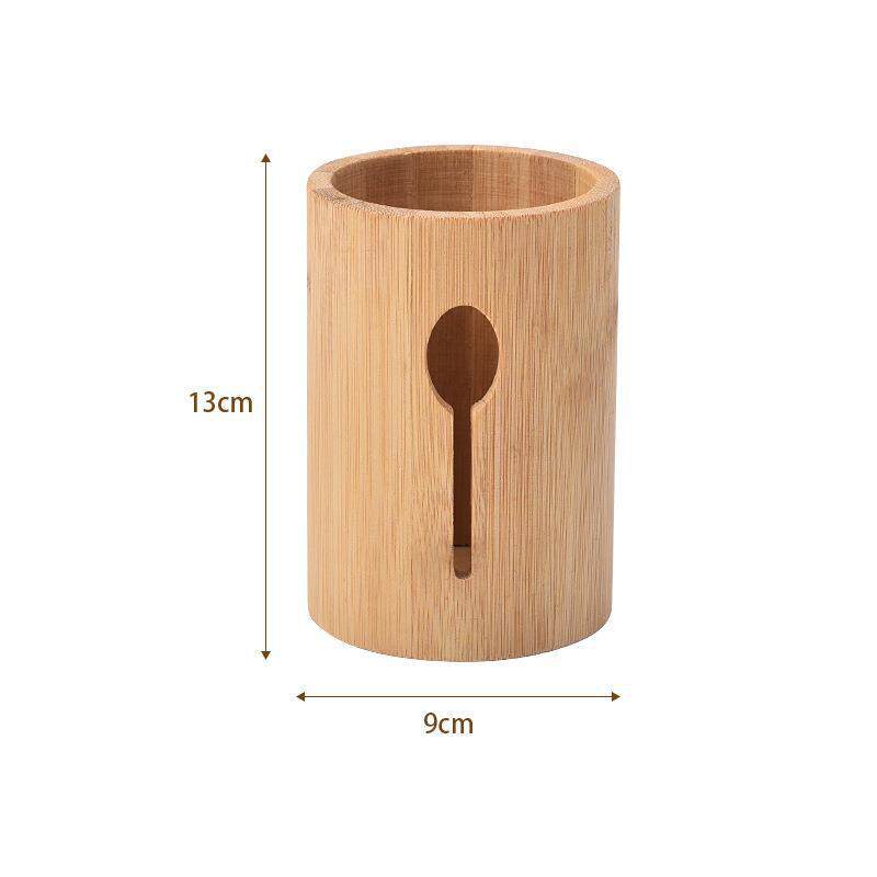 Organizador de Cubiertos de Bambú Multifuncional para Cocina image 9