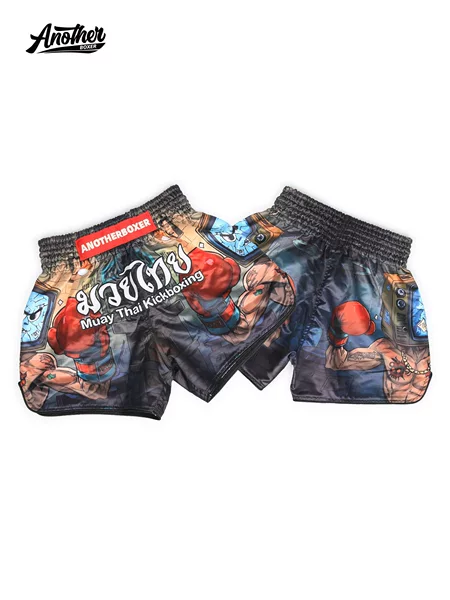 ANOTHERBOXER Boxing Gym Children's Muay Thai Shorts Boxing Free Combat Training Mixed Martial Arts Sanda Shorts