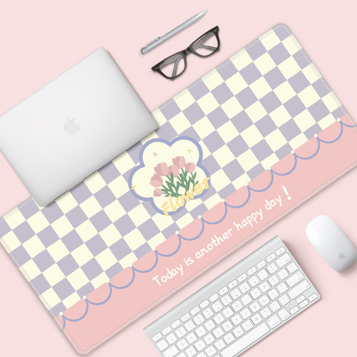 Extra large ins style mouse pad cute flower bear laptop keyboard pad office study desk pad