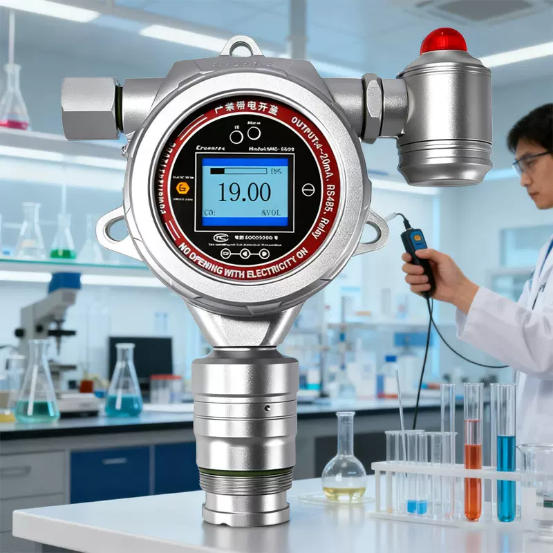 在线式氯气检测仪氨气探测器氮气浓度检测仪工业防爆氢气检测仪