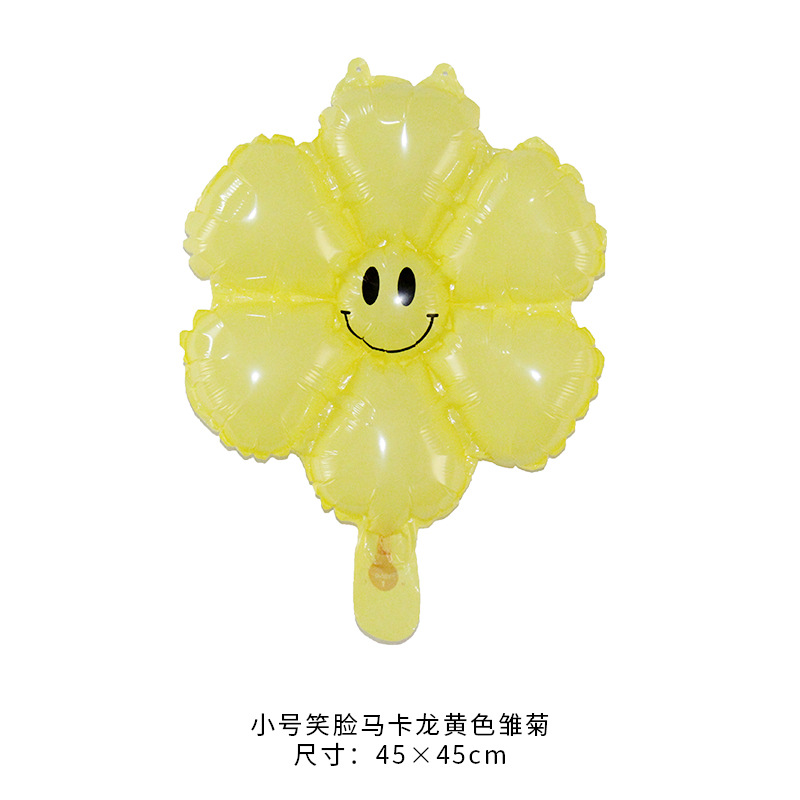 Globo de Aluminio en Forma de Margarita, Decoración Blanca Coreana para Fotos de Cumpleaños y Bebés