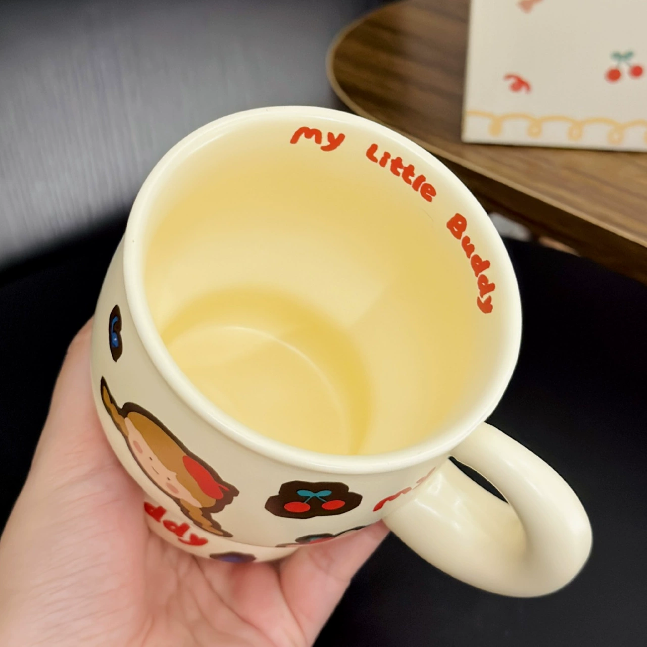 Керамическая наклейка с мультяшным рисунком для любимого человека, креативный бокал для домашнего использования