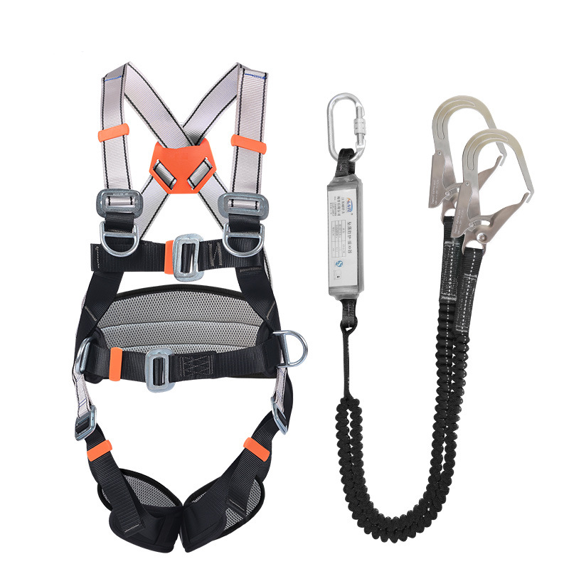 Black gray + double rope buffer large hook (black buffer bag)