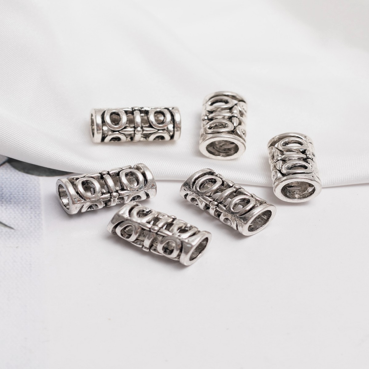 Europea y americana trenza sucia de metal de plata antigua vikingos colgante de collar de pelo de la barba celta joyería Africana trenza sucia peluca