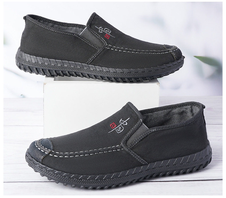Giày lười nam vải bạt cổ thấp mũi tròn chống trượt êm chân — ZG-88 Lão Bắc Kinh - Xanh dương, ZG-88 Lão Bắc Kinh - Đen, ZG-88 Lão Bắc Kinh - Xanh dương [Hộp], ZG-88 Lão Bắc Kinh - Đen [Hộp] chi tiết 19