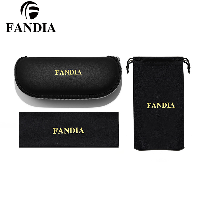 Caja de gafas al por mayor nueva moda simple caja de gafas de color sólido estudiante artístico miopía caso de alto grado anti-presión caja de hierro