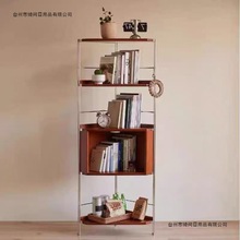 中古客厅墙上隔板系统置物架挂墙多层悬浮书架组合复古餐边柜收纳