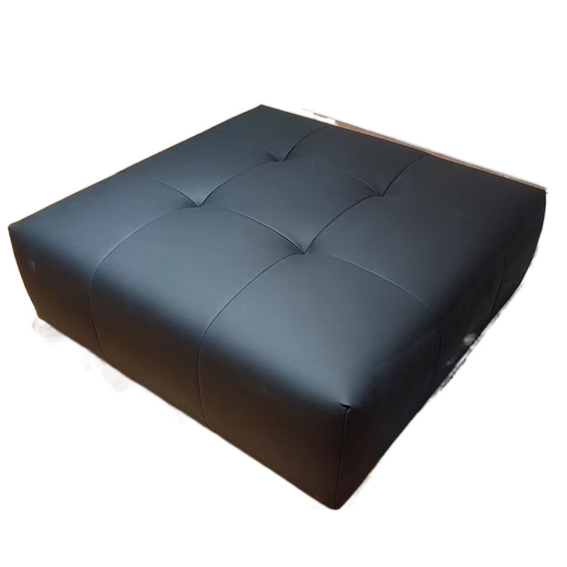 Taburete de ropa de cuero ecológico simple sofá taburete de pie centro comercial taburete cuadrado taburete de sala de estar taburete de tofu pequeño sofá