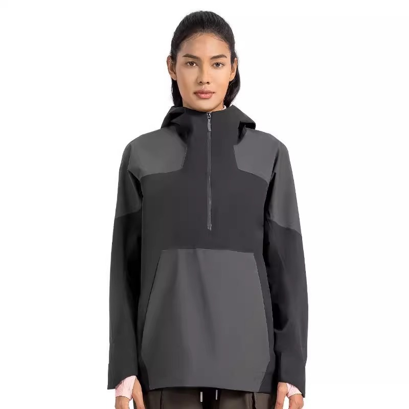 2025 hombres y mujeres de color combinado traje de asalto de campamento a prueba de viento a prueba de contaminación impermeable abrigo de montaña de pareja transpirable