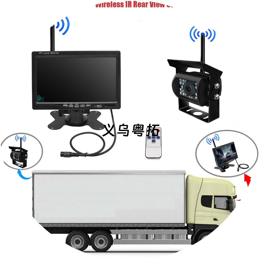 7inch Wireless Reverse Rearview System Wireless Bus Rearview Camera Wireless Reverse Image