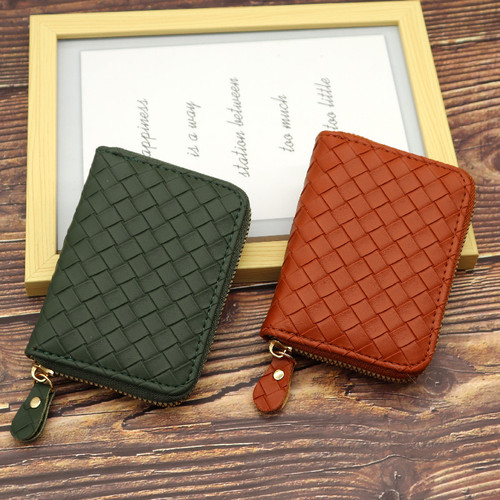 New simple and fashionable woven pattern card holder multi-functional accordion card holder large capacity multi-card slot card holder credit card holder