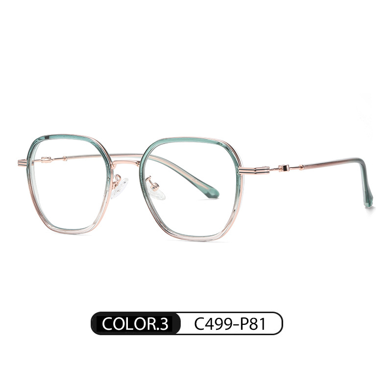 2022 nuevas gafas marco moda multilateral gafas lisas TJ816 hombres y mujeres de la misma moda miopía anti-luz azul
