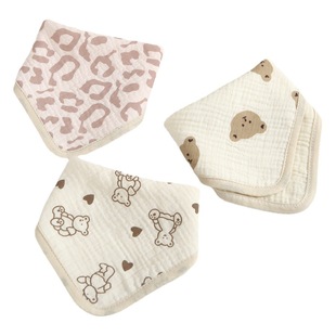 Hanfeng 4-layer pure cotton gauze square towel newborn baby towel baby products children handkerchief wash face small square