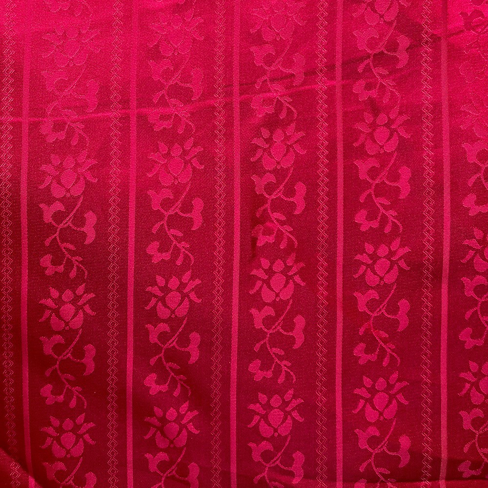 Estrellas con estilo rojo coreano Jacquard tela de seda cheongsam chaleco chaqueta tela de brocado seda lisa