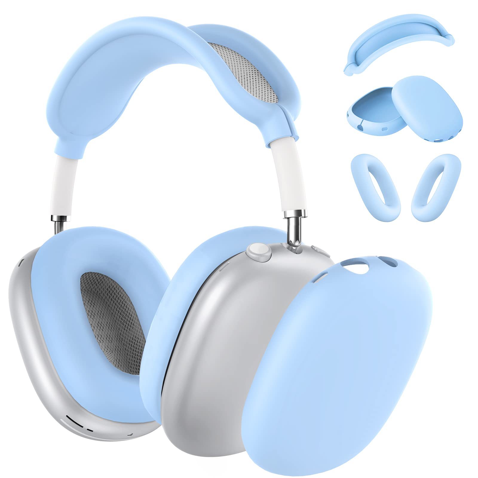 Aplicable para Apple AirPods Max auriculares cubierta de aluminio cubierta de protección contra caídas para auriculares de Apple