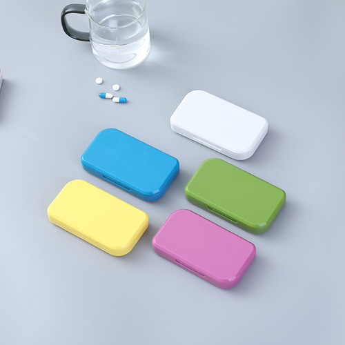 Portable Six-Compartment Sealed Medicine Box Weekly Pill Organizer Storage Box Travel Medication Case