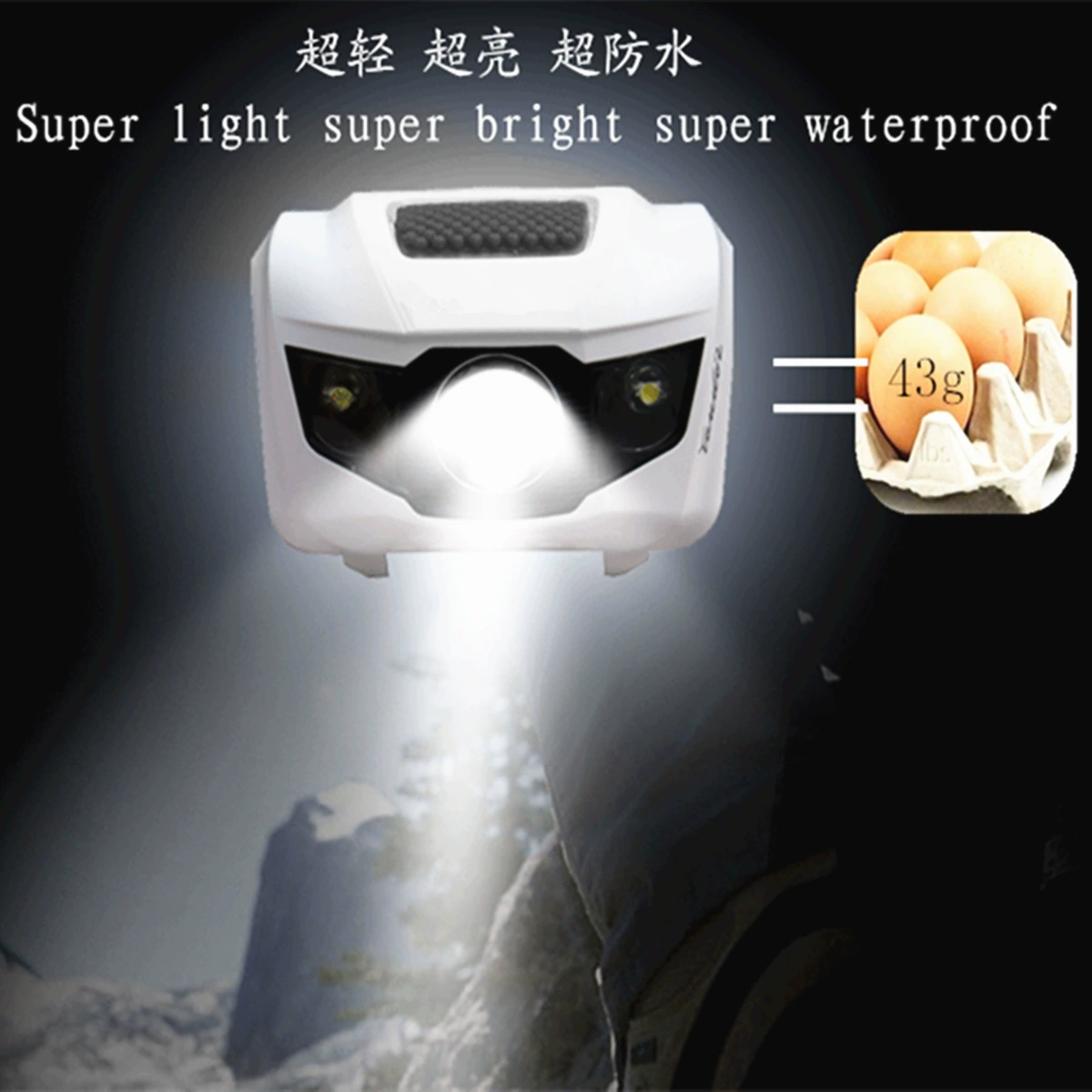 Ultra light battery, travel handheld LED lantern, 3W