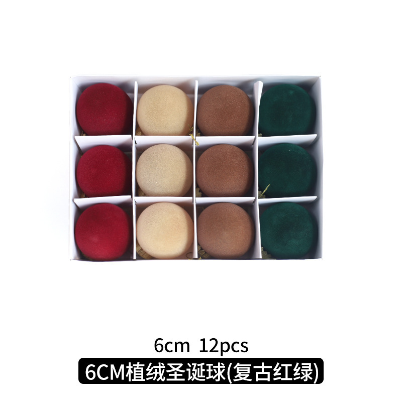 Bola de Navidad árbol de Navidad adornos de decoración colgante de bola de colores accesorios de material de Navidad DIY decoración de Navidad al por mayor