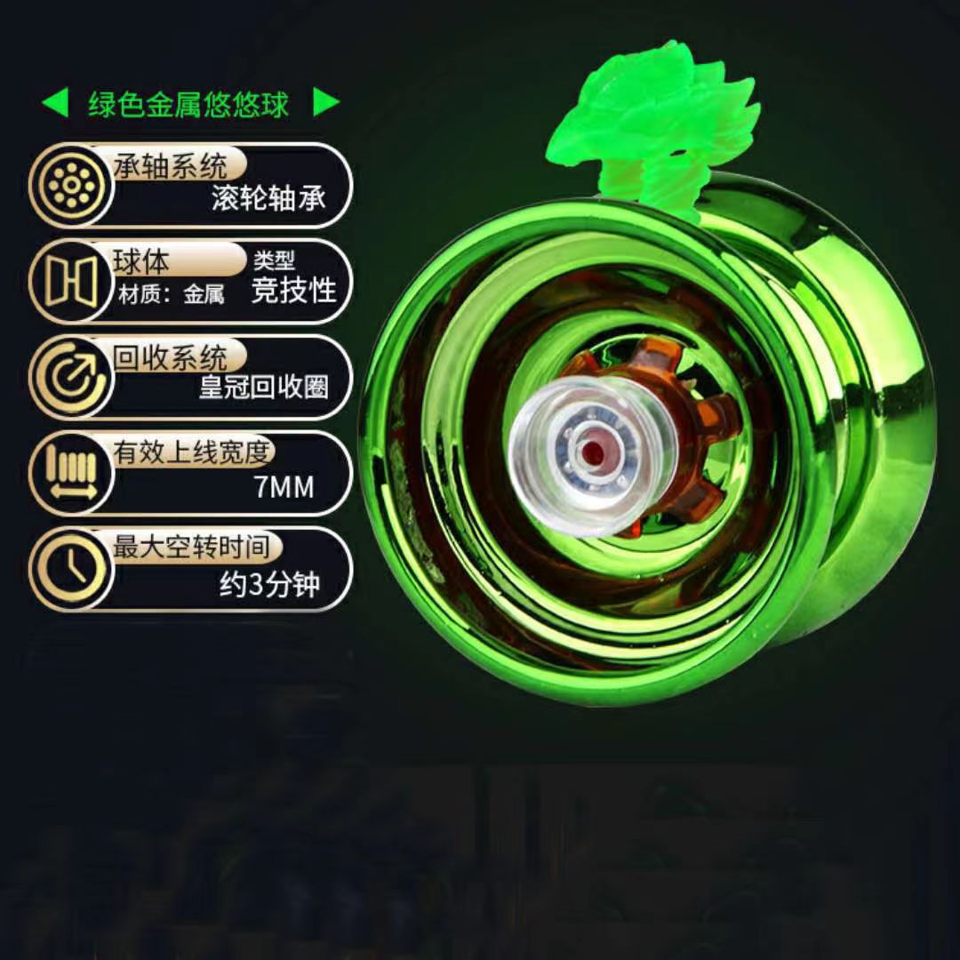 Yo-yo de metal de aleación para niños, juguete educativo de tres ejes con función de suspensión, ideal para Amazon y comercio transfronterizo.