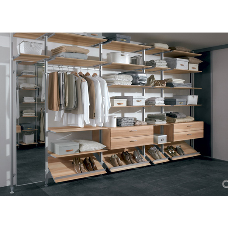 厂家直销 批发高档衣帽间铝型材 金属椭圆立柱加厚 服装货架配件