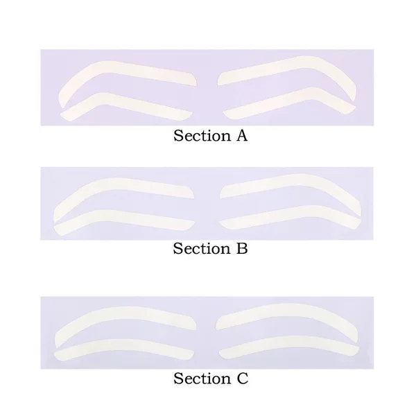 Disposable tattoo design positioning eyebrow tattoo makeup auxiliary paste eyebrow sticker template spray gun PMU eyebrow sticker