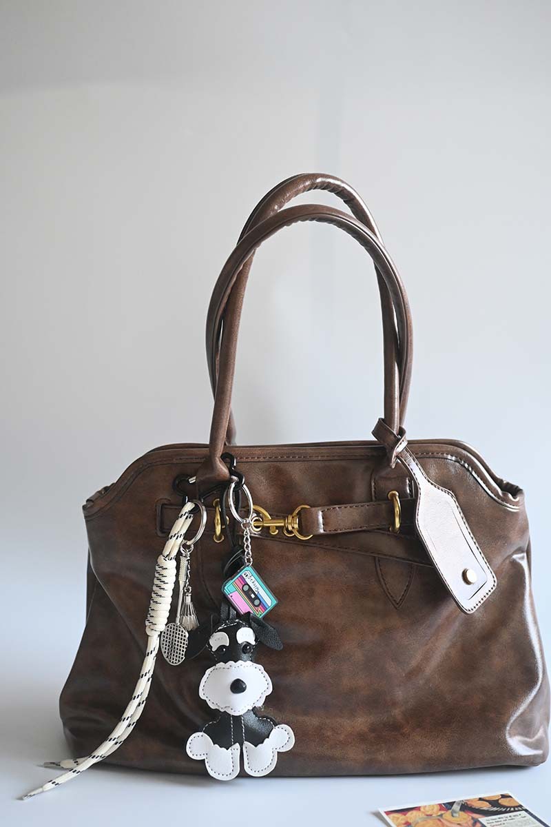 50g Weight Bag Pendant Classification 1 Piece Vacation Classic Style Dog Pu Leather Plating Bag Pendant