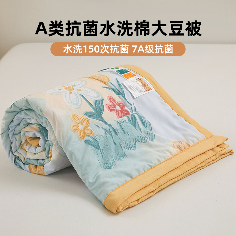 Clase A edredón de verano con núcleo de algodón lavado de soja edredón fresco de verano edredón de aire acondicionado lavable a máquina 2025 nuevo edredón fino de verano para niños