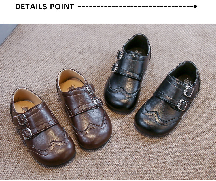 Scarpe in pelle per ragazzi stile britannico comode eleganti_voghion.com