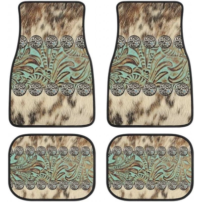 Avtomobil döşəmə paspasları, Style Floral Butterfly Easy-To-Clean - car-floor-mat-32-33444468cm-two-pairs-four-pieces-in-total