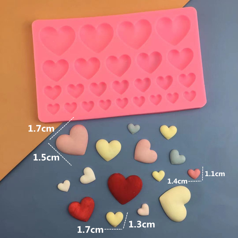 DIY любовь силиконовая плесень Шоколадный торт Форма в форме сердца Десерт Декоративные принадлежности для выпечки яйца