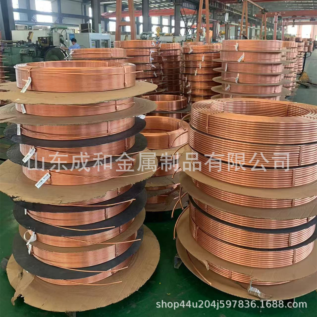 厂家销售TP2紫铜管空调冰箱制冷专用铜管易折弯定制紫铜蚊香盘管