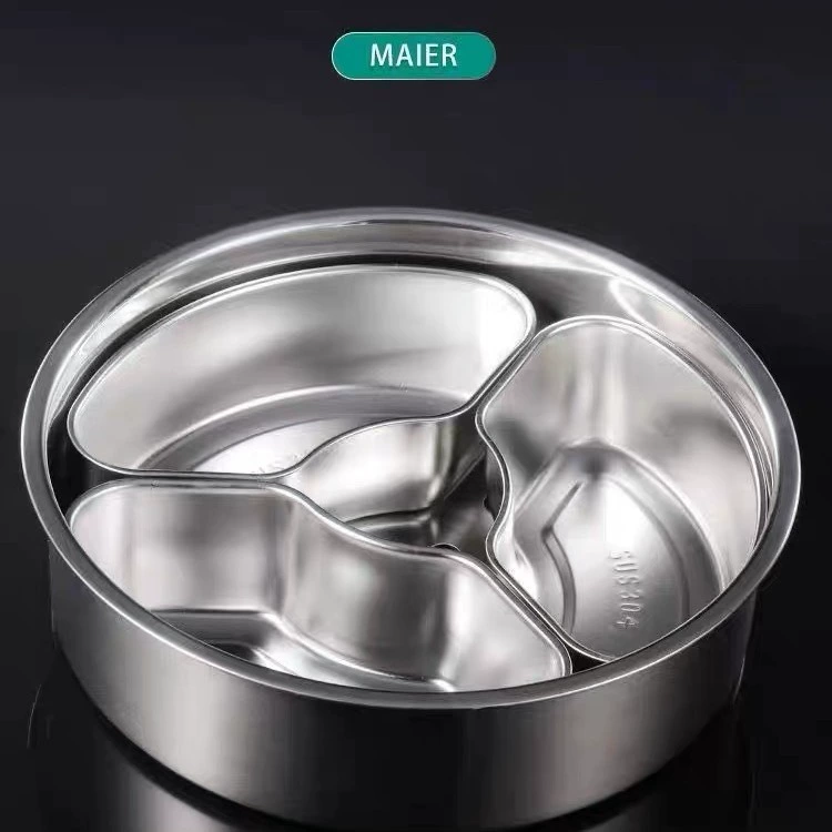 304 Stainless Steel Divide Steamed Different Strike Fan -shaped Kitchen General Steaming Bowl Steamed Rice Cooker Steamed Rice Artifact