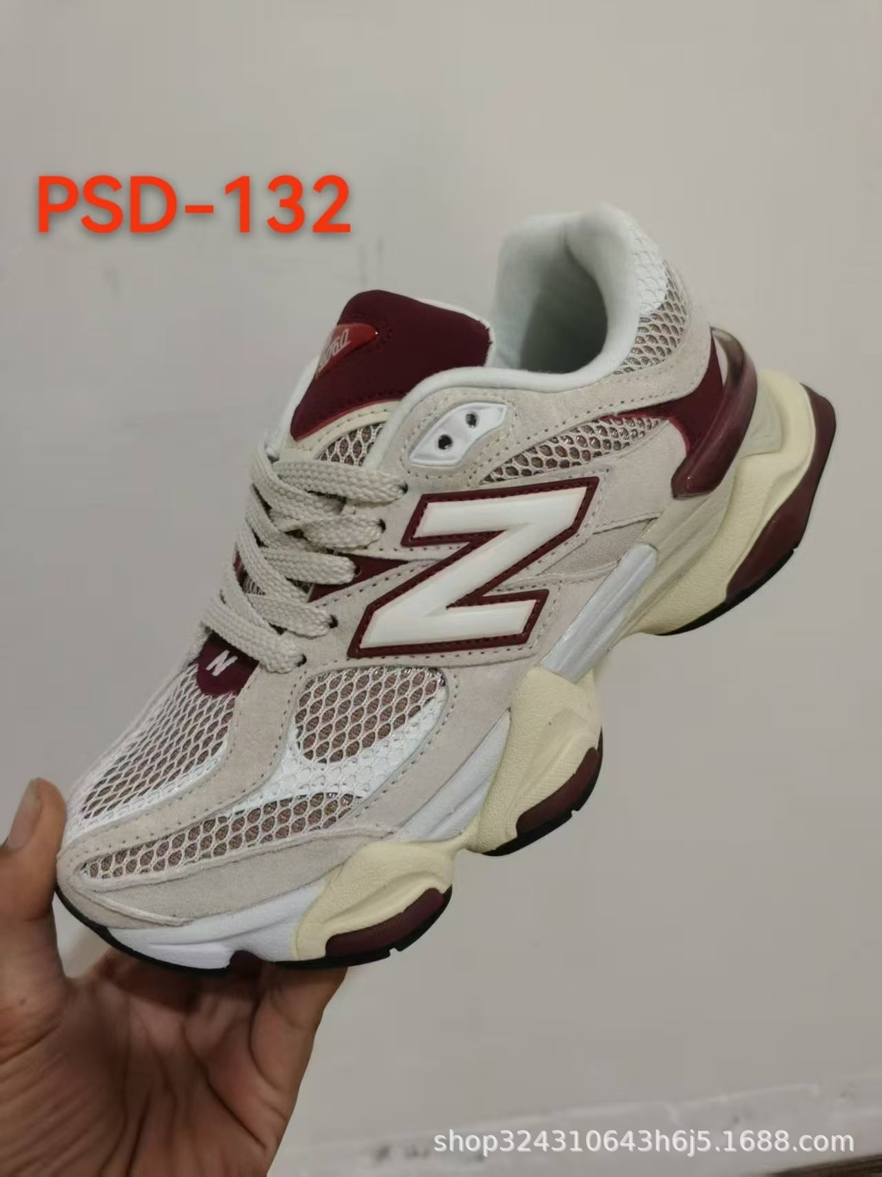 Fabricante Putian venta directa nb9060 milenio pezuña de elefante para hombres y mujeres con una base gruesa elevación deportiva de tendencia milenial para correr