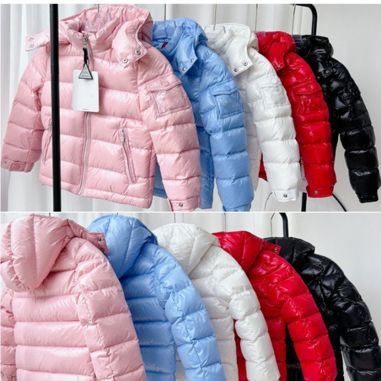2025 New m Mengjia Kidsren's Hooded down Jacket Maya Goose down Classy Must-Have Kidsren's Clothing Jacket