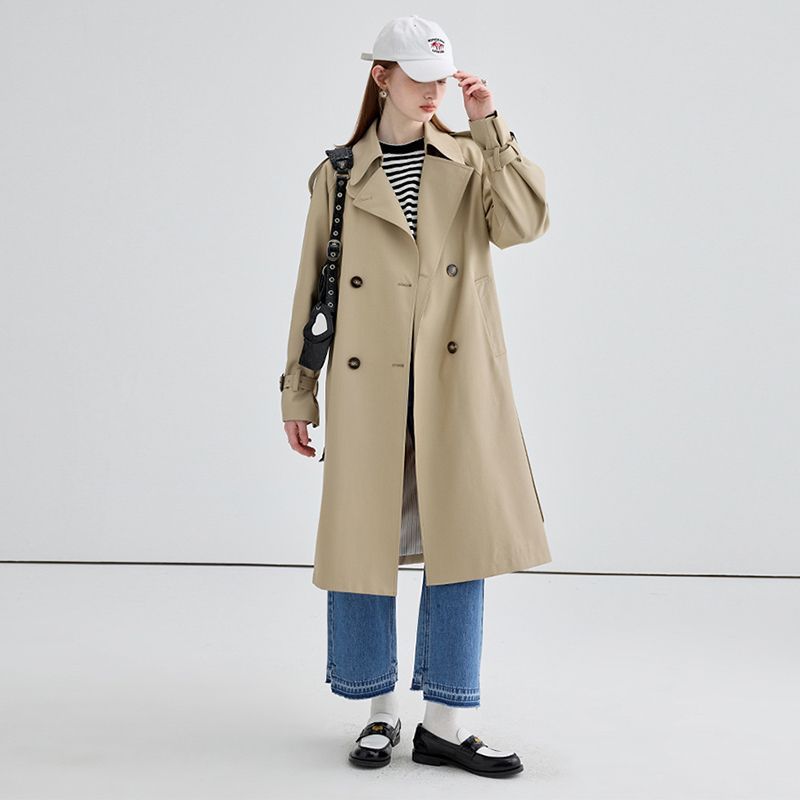 风衣外套女新款春秋中长款设计感小众大衣休闲小个子|undefined