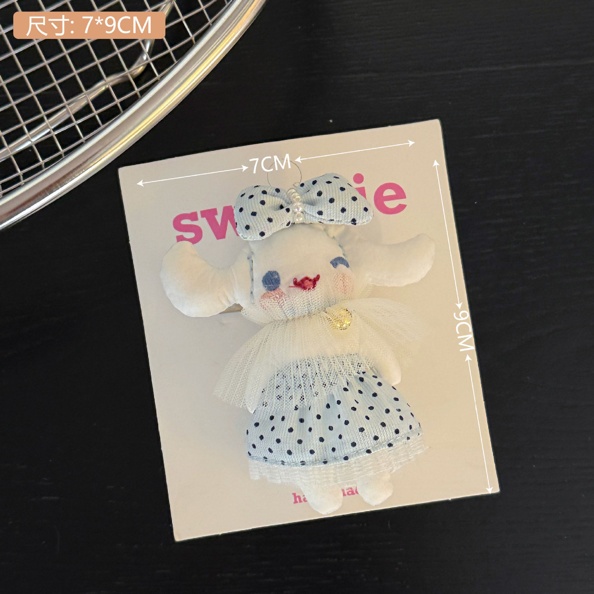 Coreano retro tela broche broche broche de cabello de niña corazón dulce lindo broche de frangeo al por mayor