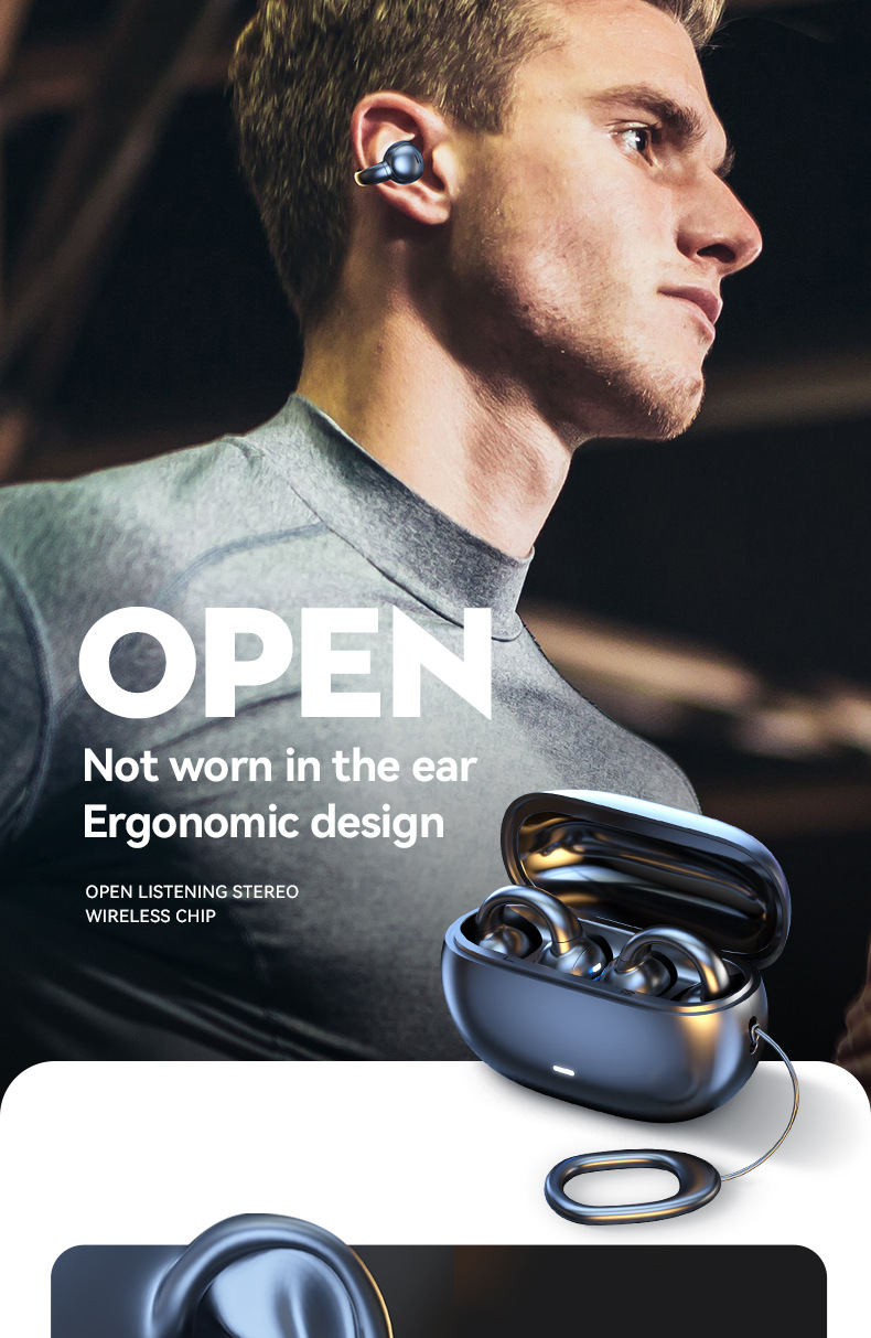 M55 Bone Conduction Bluetooth Earphones - Image 3