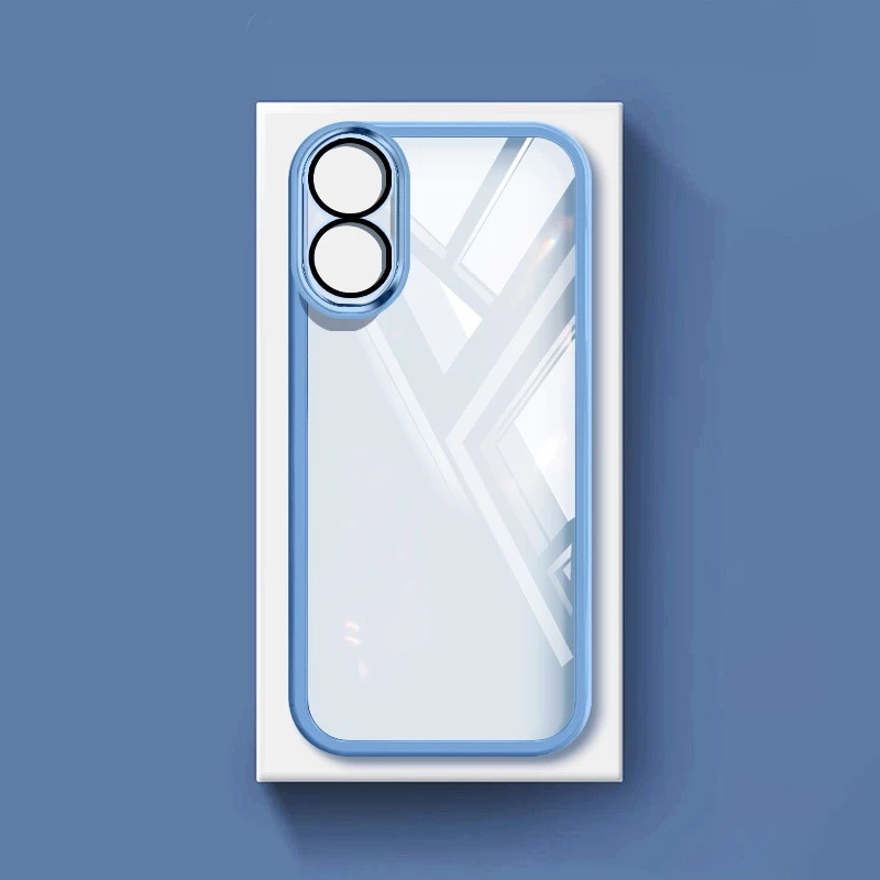 OPPO için uygun A18 A38 A17 A16 A16E A15 cep telefonu kılıfı silikon şeffaf koruyucu kapak TPU anti-düşme