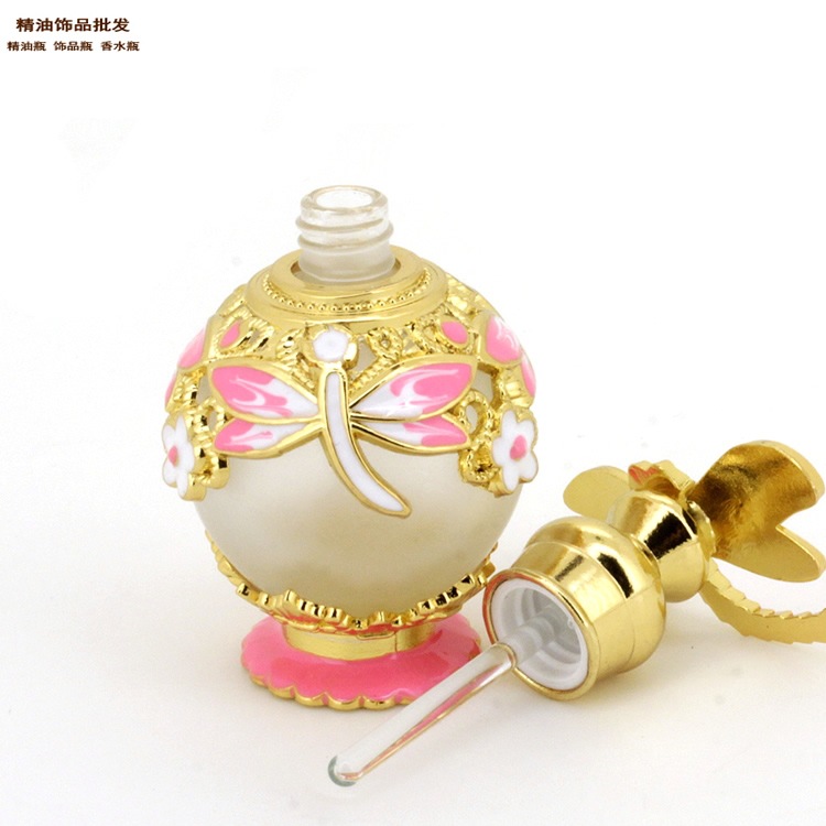 精油饰品网15ml球形蜻蜓款粉红蜻蜓盖香水瓶1.jpg