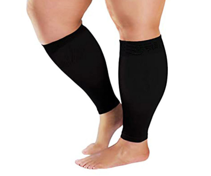 Foreign trade plus size 345XL secondary vein compression socks 20-30mmhg calf sleeve anti-varicose elastic compression socks
