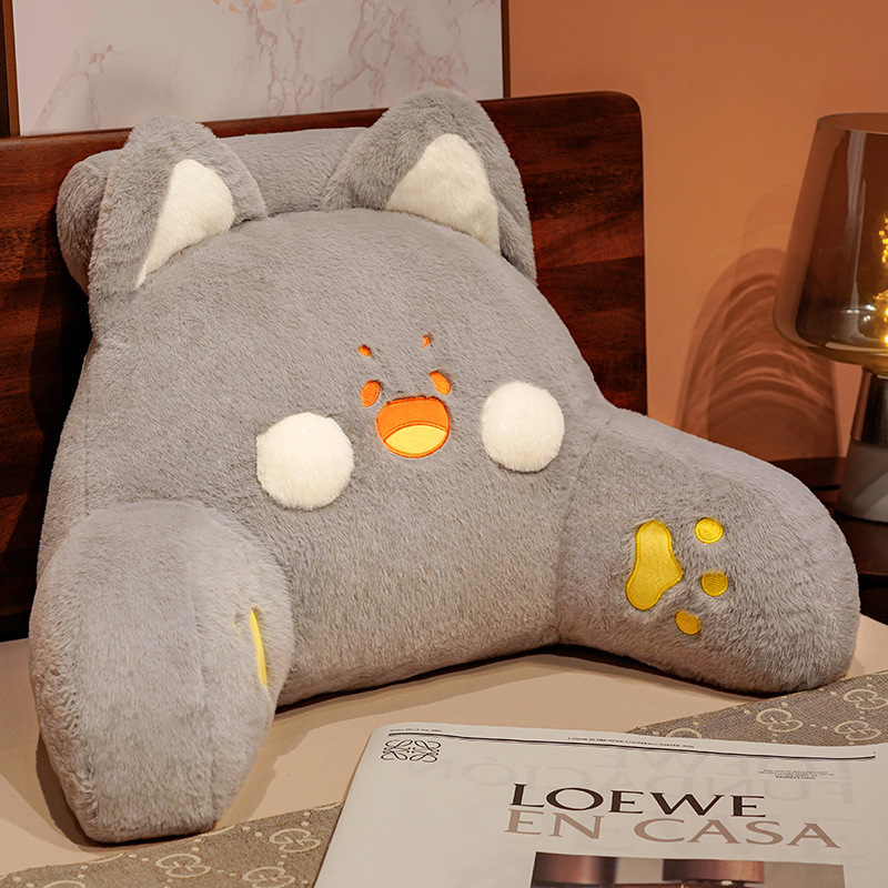 Almohada de respaldo grande para cama, suave y lavable para lectura