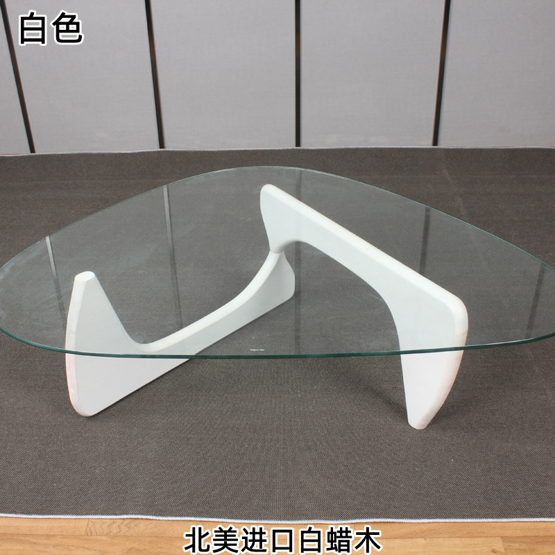 Diseñador Noguchi Yong, mesa de centro de vidrio para sala de estar de lujo, mesa de centro creativa para el hogar de apartamentos pequeños, mesa lateral de sofá de alta gama