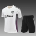 2526 manchester united white and purple training uniform set