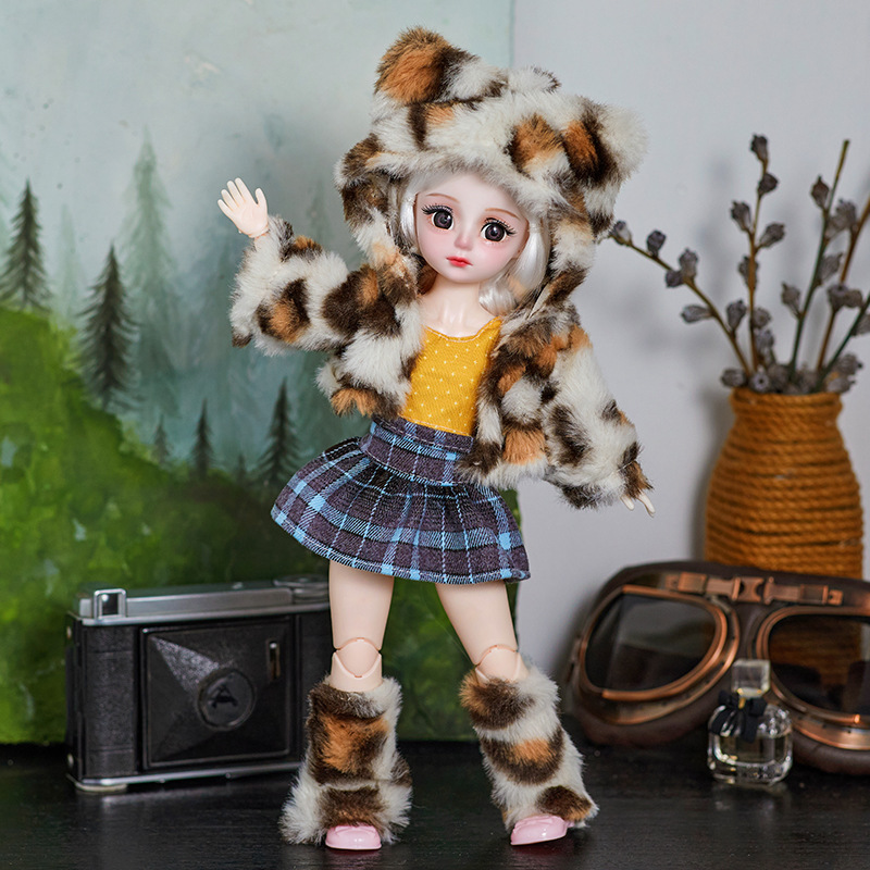 30厘米洋娃娃衣服6分BJD娃娃套装女孩单个玩偶公主萝莉公仔玩具