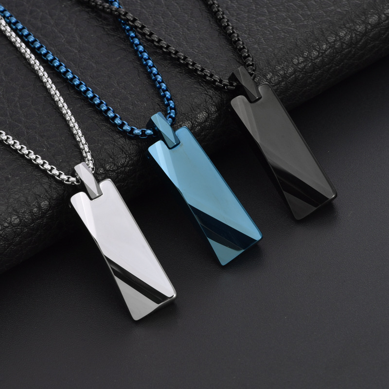 Stylish Tungsten Steel Pendant - Color Variation
